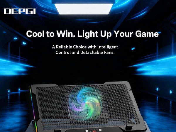 A high-performance laptop cooling pad with fans actively cools a laptop to reduce heat
