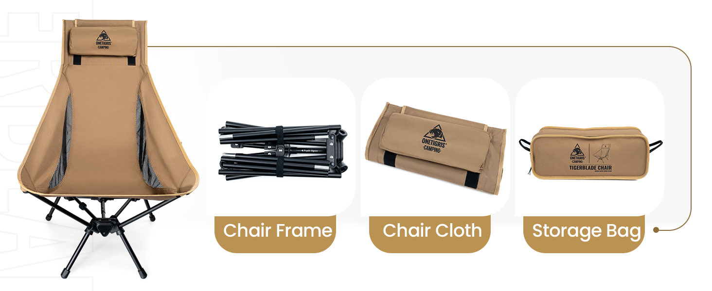 CE-ZDY11 Tigerblade camping chair