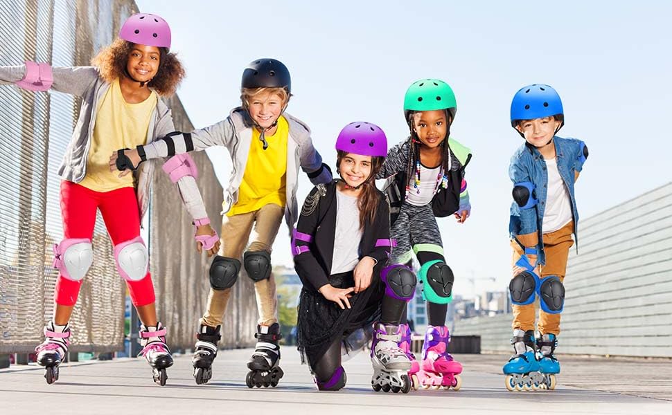 Kids Bike Helmet Set