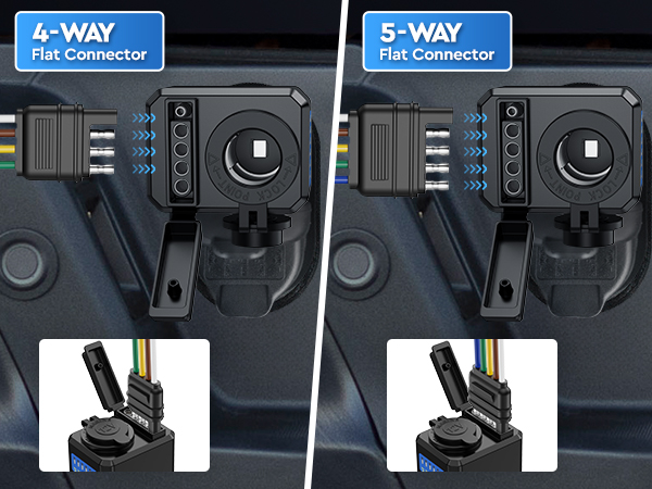 7 pin to 4/5 way trailer adapter