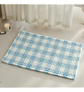 TYUU Waffle Bath Mat, Boho Bathroom Rugs Non Slip Washable Absorbent Checkered Bathroom Mat Quick...