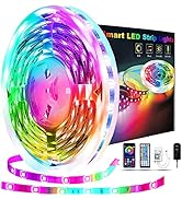 REEMEER 50.2ft Led Lights for Bedroom, APP Control Music Sync Color Changing Led Lights, Led Stri...
