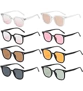 NLEYANB 8-Pack Designer Cat Fox Eye Party Sunglasses Retro 100% UV Protection Unisex Bulk (Women ...