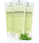 BFZMSLY 10 Pack Bulk Travel Size Body Wash, 1oz Tubes, White Tea Scent, Mini Shower Gel for Hotel...