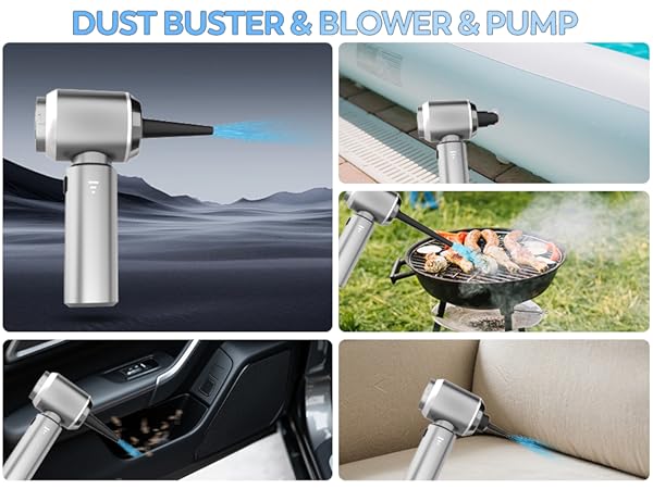 KedeeSparkle Mini Car Vacuum Cleaner, 4 in 1 Cordless Vacuum Cleaner