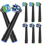 8pcs Replacement Heads Compatible with Oral B Electric Toothbrush, 4pcs Precision Clean and 4pcs ...