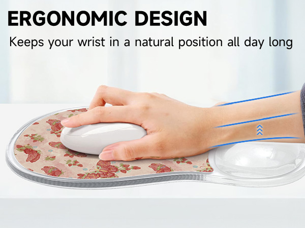 ergonomic design mouse pad