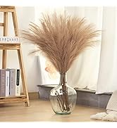 JPSOR 10pcs 38"/96cm Faux Pampas Grass Tall Artificial Pompous Grass Fake Pompass Branches Pompou...
