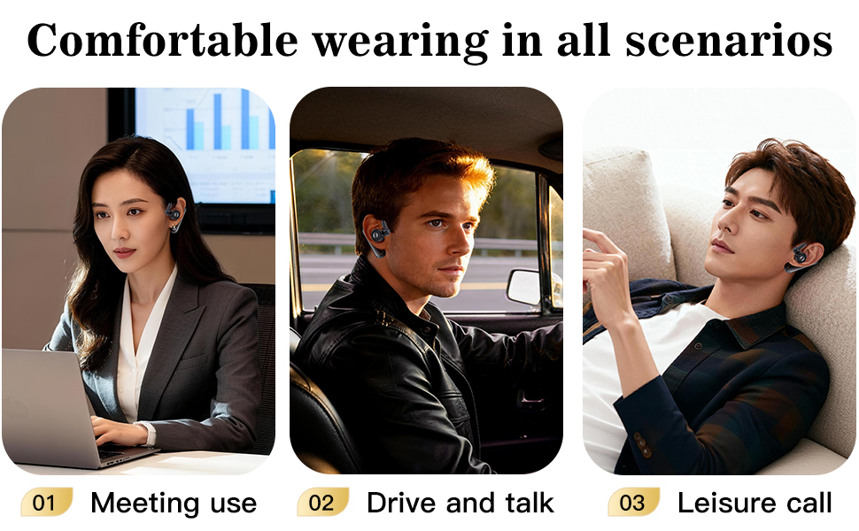 Office meeting, driving, leisure use