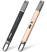 RONXS Electric Lighter, Candle Lighter with Safety Lock Windproof Flamless Arc Rechargeable Long ...