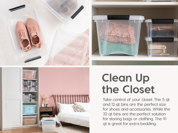 clean up the closet