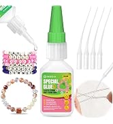 Bracelet Jewelry Glue for Elastic String, 20g Clear Elastic Knot Fixing Drip Adhesive for Bracele...
