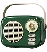 aipidmaga Retro Bluetooth Speaker,Vintage Decor,Small Wireless Bluetooth Speaker,Gifts for Teenag...