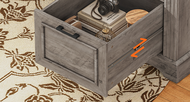 l shaped desk with drawers 