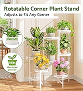 7-Tier Large Plant Stand Indoor with 7.9-Inch Wide Drainage Tray