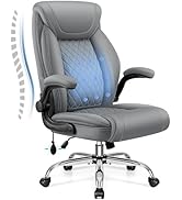 Office Chair, Big and Tall Ergonomic Desk Chair, Executive Leather Computer Chair with Adjustable...