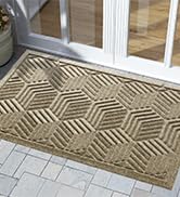 Yimobra Front Entrance Door Mat, All-Season Heavy Duty Outdoor Entryway Floor Mat, Durable Natura...