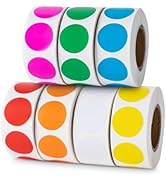Hoewina 3500 Pcs Colored Dot Stickers, 3/4