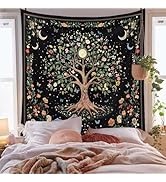 Jhdstore Tree of Life Tapestry Wall Hanging - Spiritual Nature Design Wall Tapestry, Large Bohemi...