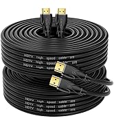 HDMI Cables 50ft2pcs, High Speed Hdmi Cables (HDMI2.0,18Gbps,1080P)-Ethernet Audio Return Video 4...