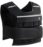 ZELUS 23lb|45lb Weighted Vest with Iron Weights for Exercise, Adjustable Weight Vest for Men, Wor...