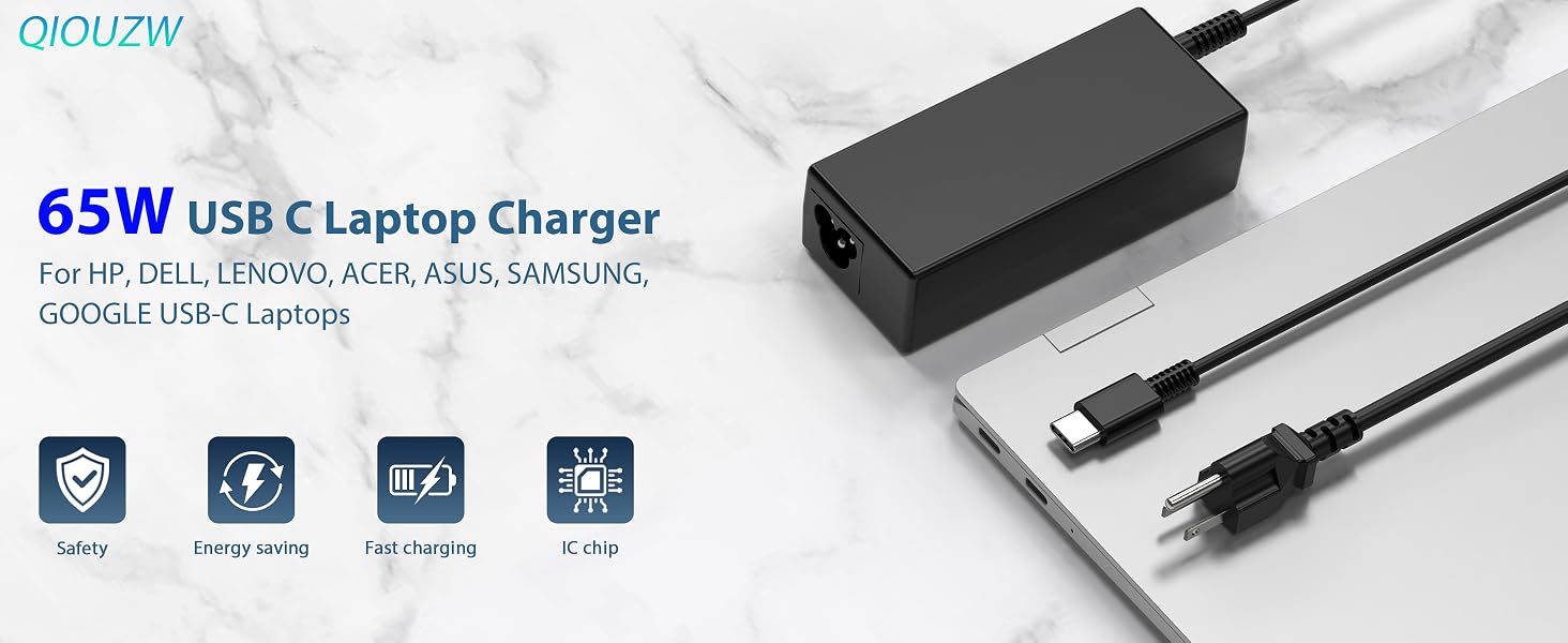 65w usb c laptop charger