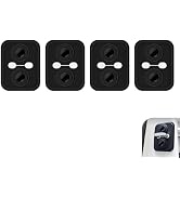 wipcowi 4 PCS Car Door Strike Protector, 3.35" x 2.60" Silicone Door Latch Cover, Noise Reduction...
