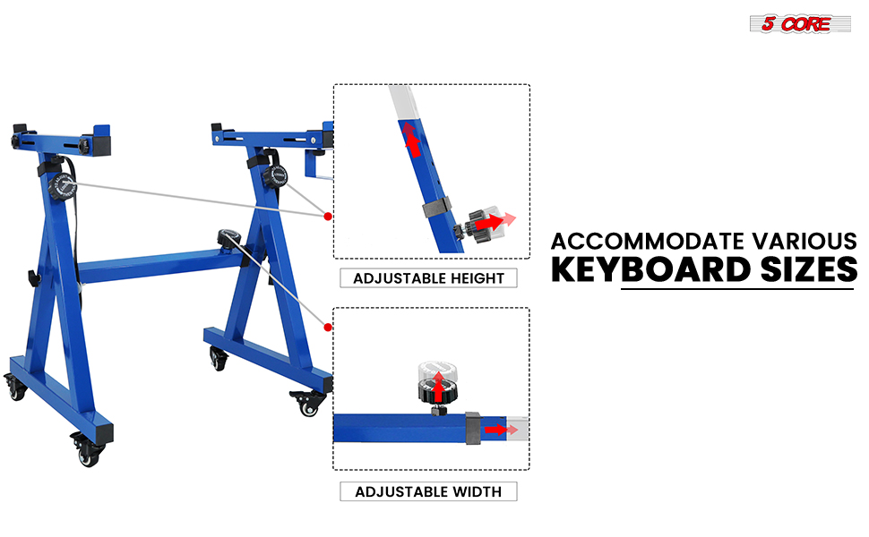 Keyboard Stand Z Style Adjustable Portable Heavy Duty Music Stands