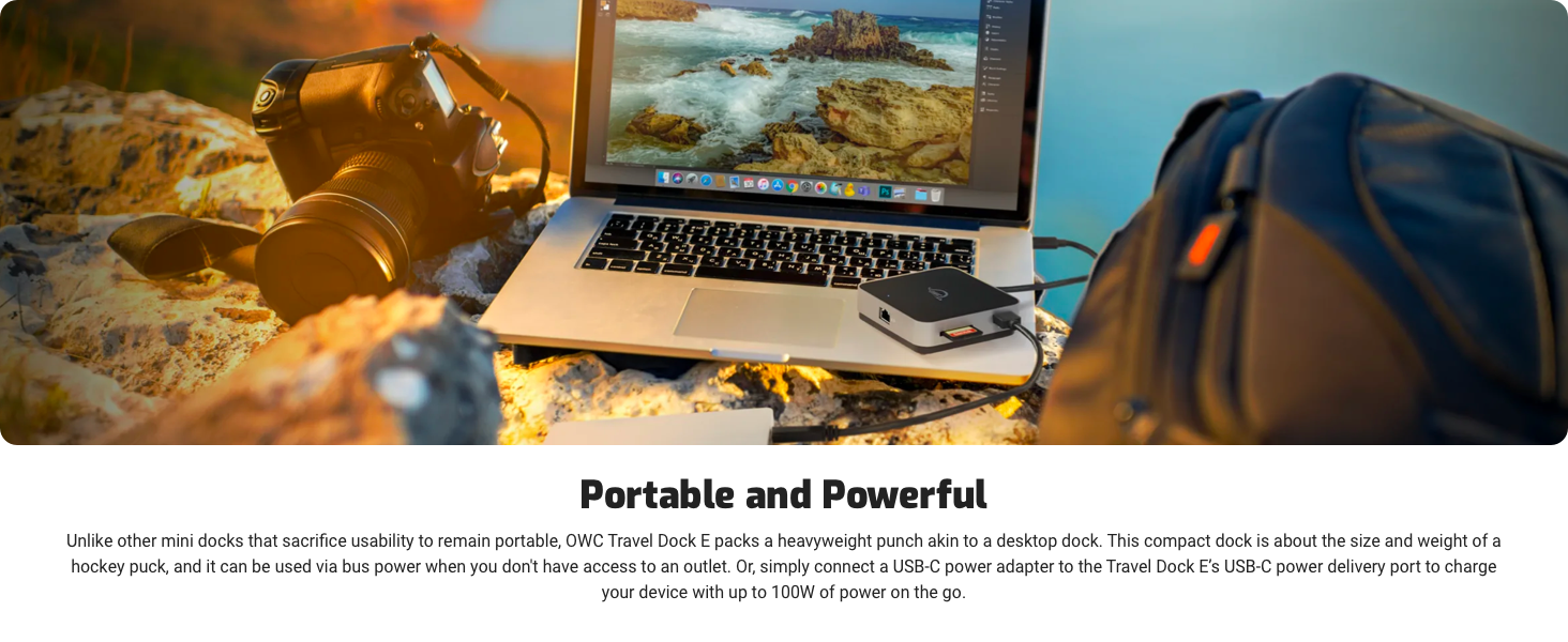 OWC Travel Dock E portable and powerful