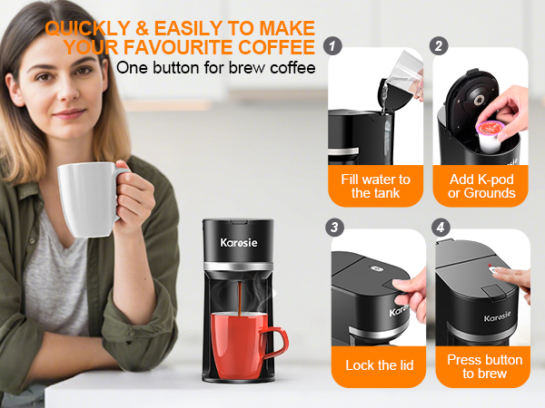 QUICKLY &amp;amp; EASILY TO MAKE YOUR FAVOURITE COFFEE