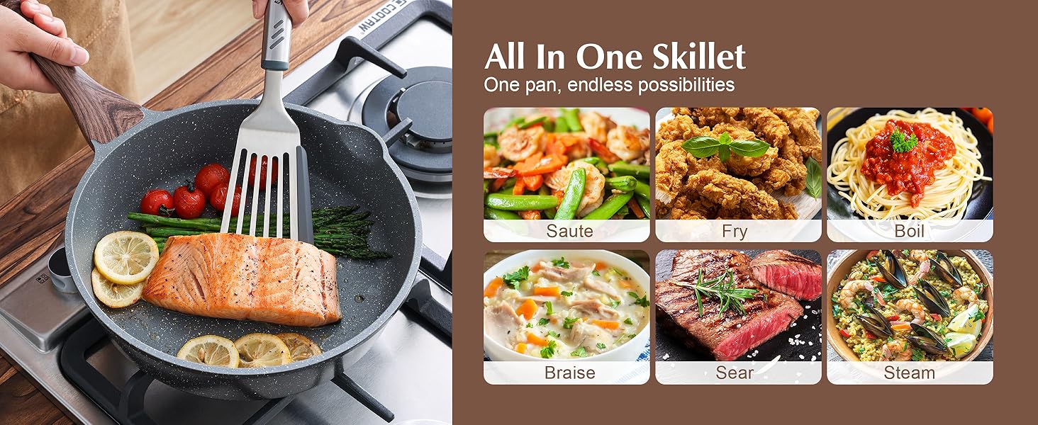 VERSATILE USE SKILLET