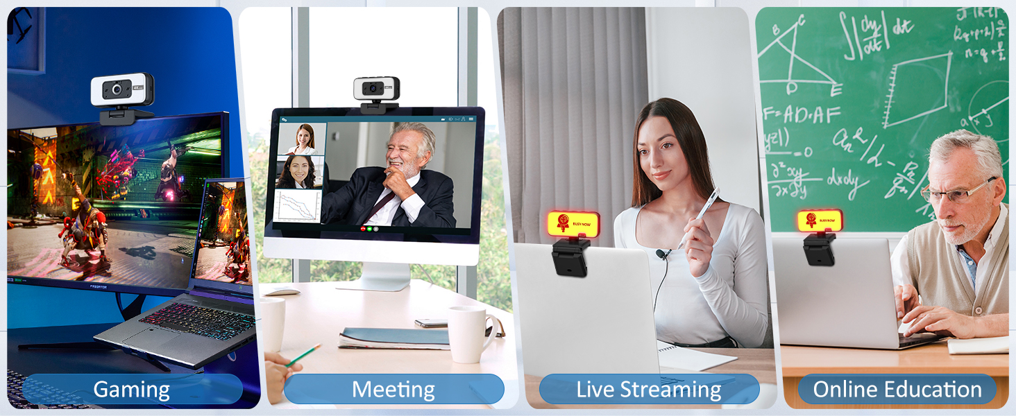 Series of screenshots showing online education interface with text panels displaying 'Live Teaching' and 'Online Education' options.