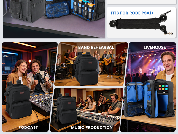 Audio Mixer Travel Case Bag