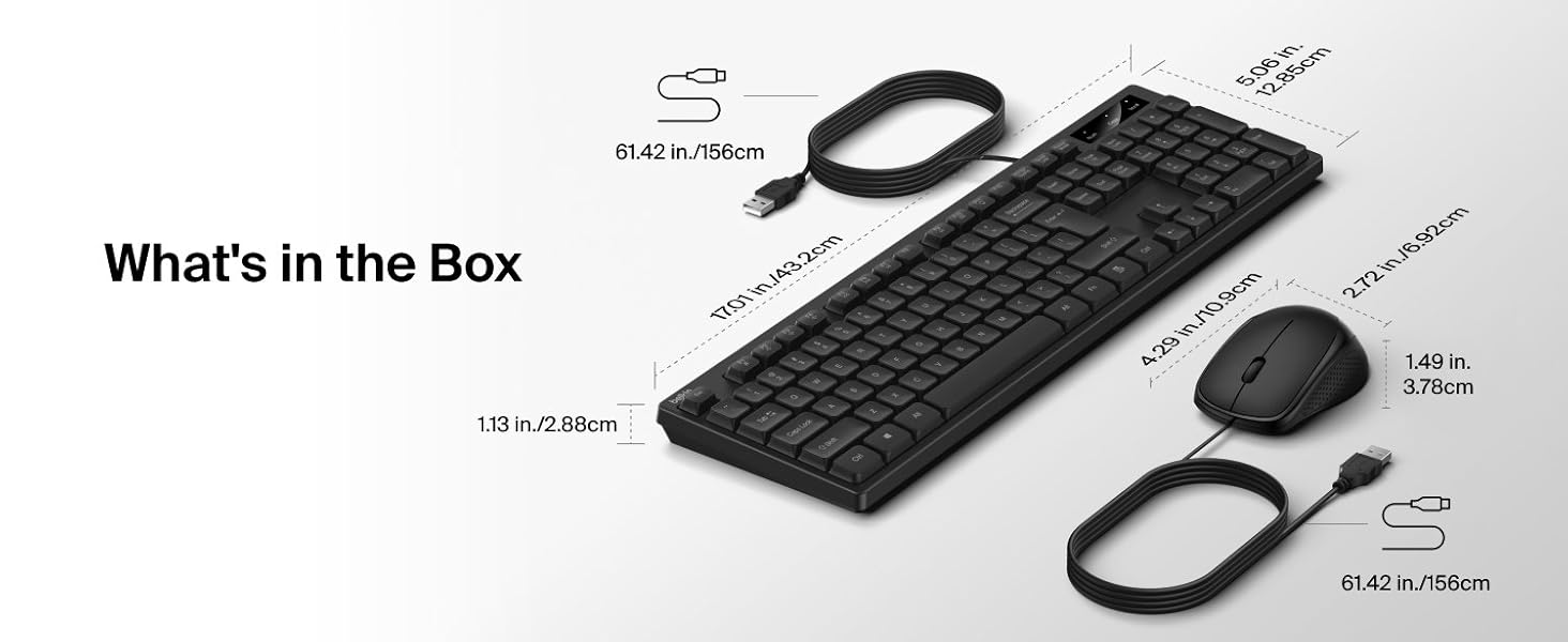 Belkin Connect Wired Keyboard and Mouse Combo