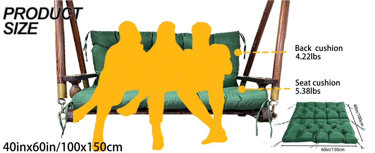 waterproof outdoor swing cushions