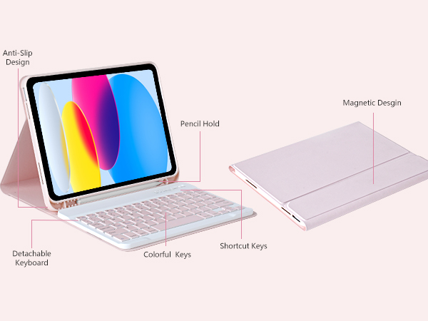 iPad Case with Keyboard for iPad 10th Generation 10.9&amp;#34; 2022