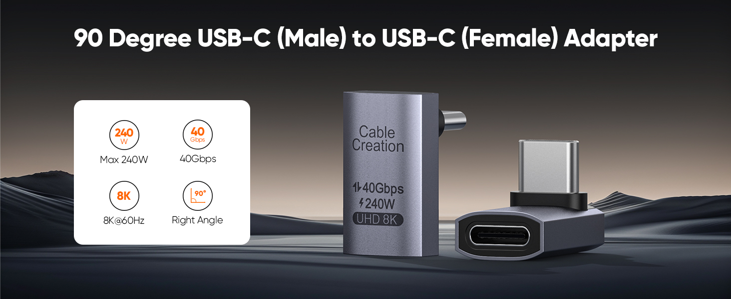 90 degree USB C Adapter