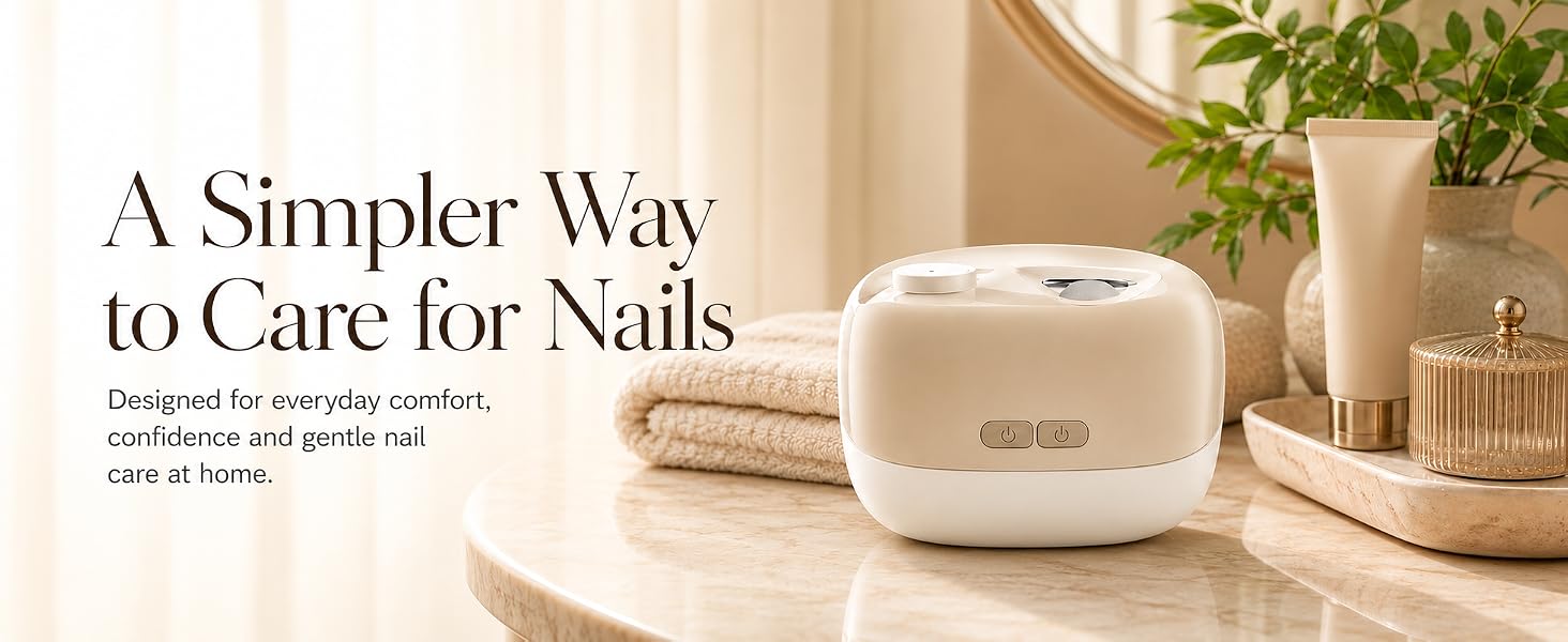 Designed for everyday comfort,confidence and gentle nail care at home.