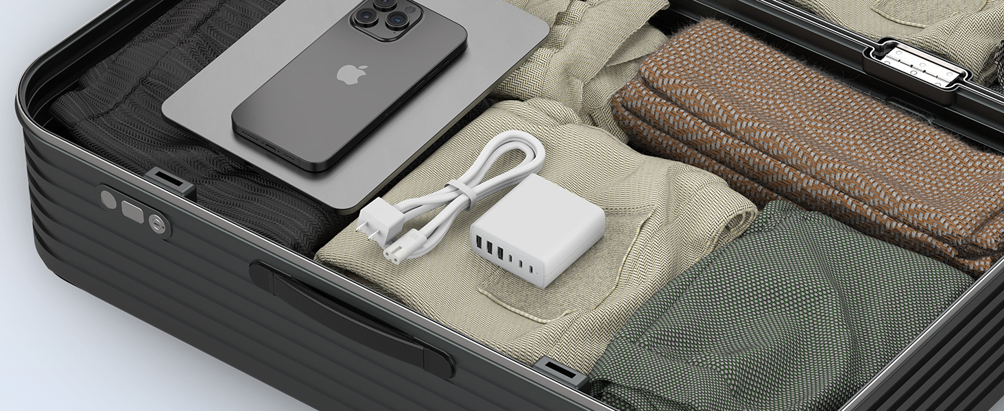 usb c block for travel. portable charger