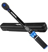 PUIBERS Torque Wrench 3/8 drive, 3/8 Inch Drive Click Torque Wrench Moto 5-50 FT.LB/6.8-67.8 Nm,D...