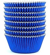 Eoonfirst Navy Blue Foil Cupcake Case Liners Baking Muffin Paper Cups 200 Pcs