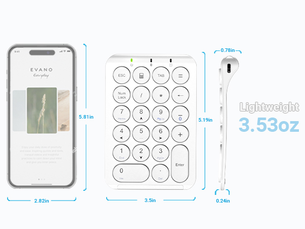 number pad