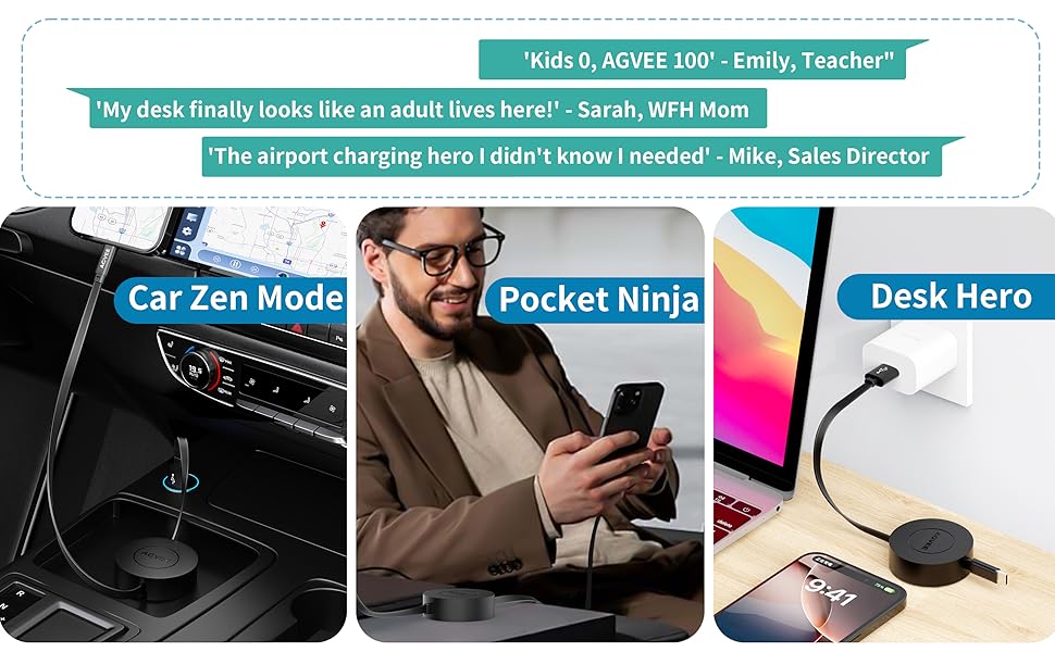 Retractable USB C Cable