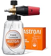 AstoAI Foam Cannon for Pressure Washer, Snow Clear Foam Cannon, Wide Neck Foam Blaster Adjustable...