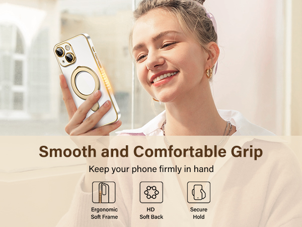 iPhone 13 MagSafe Case with Invisible Kickstand, iPhone 13 Phone Case Protective