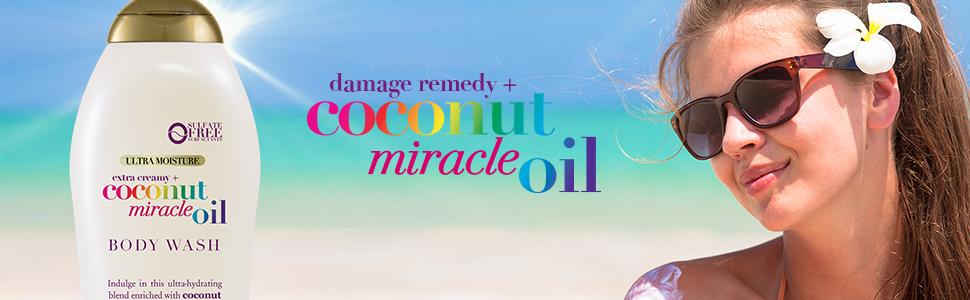 coconut miracle oil wash beach 