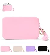 Playexen Silicone Zippered Pouch Compatible with T0uch-land, Hand Sanitizer Spray Zipper Bag with...