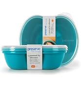 Preserve Food Storage Container, Set of 2, Aqua Blue