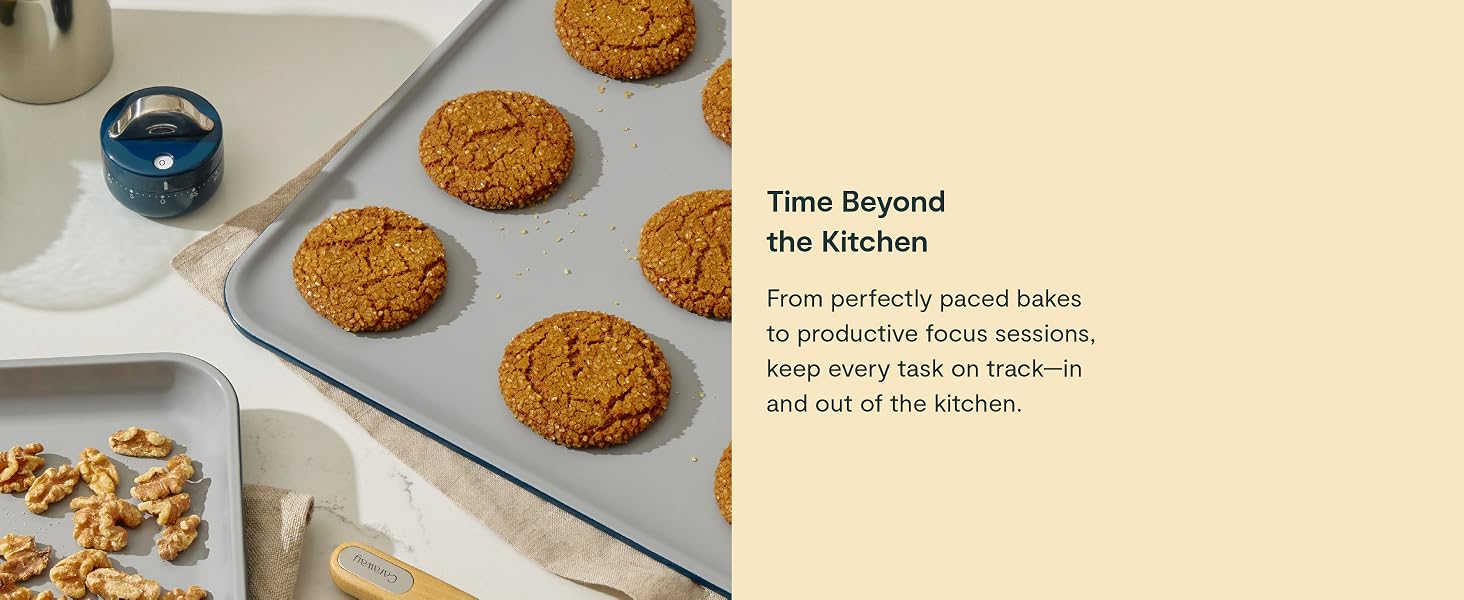 From perfectly paced bakes to productive focus sessions, keep every task on track.