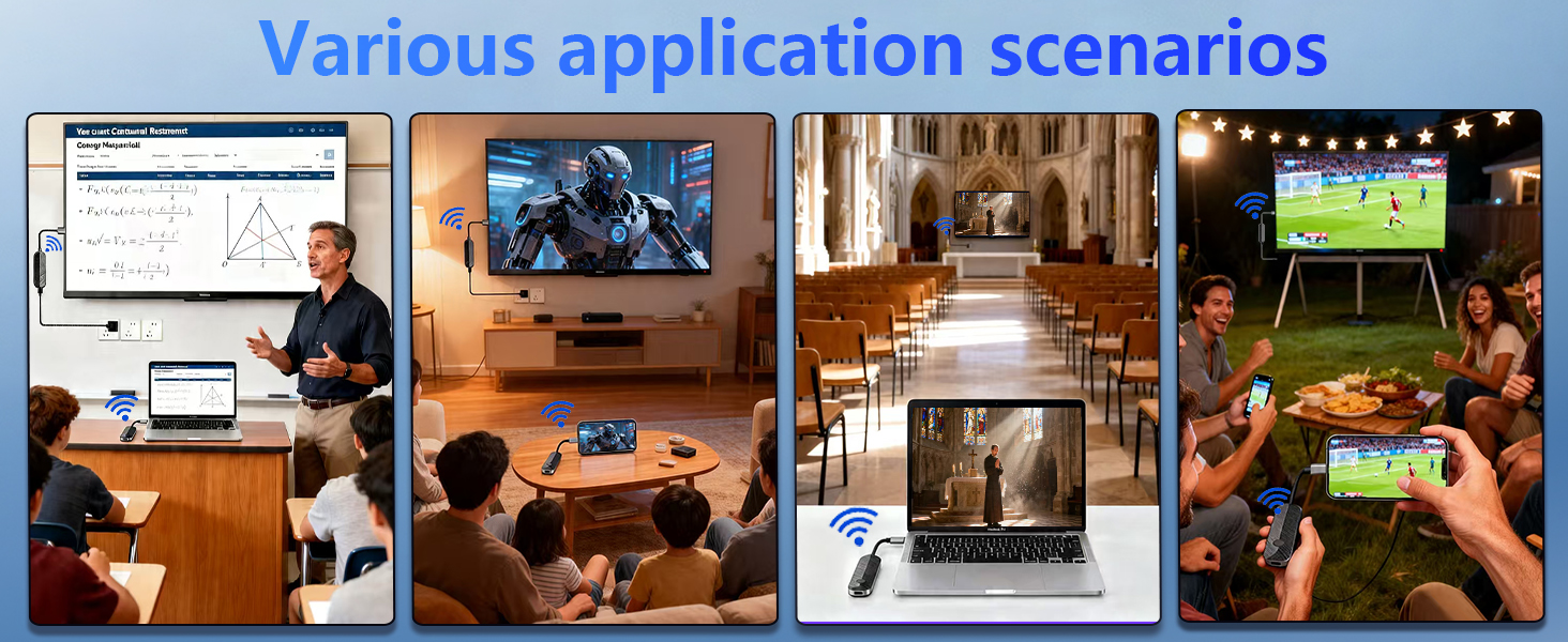 wireless hdmi transmitter and receiver for iPhone